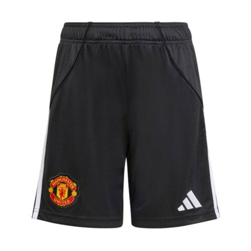 2025-2026 Man Utd Home Shorts (Black) - Kids