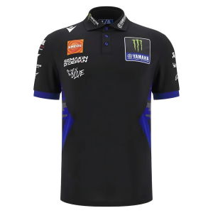 2025 Yamaha Factory Racing Team Poly Polo Shirt (Black)