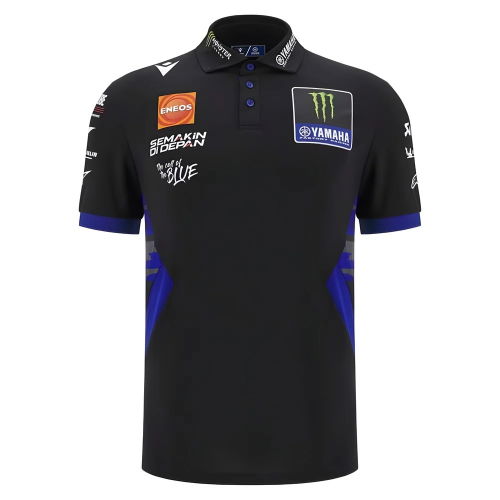 2025 Yamaha Factory Racing Team Poly Polo Shirt (Black)
