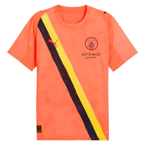2025-2026 KIDSUPER x Manchester City CWC Shirt (Neon Sun)