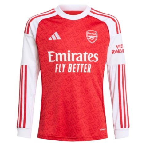 2025-2026 Arsenal Long Sleeve Home Shirt (Kids)