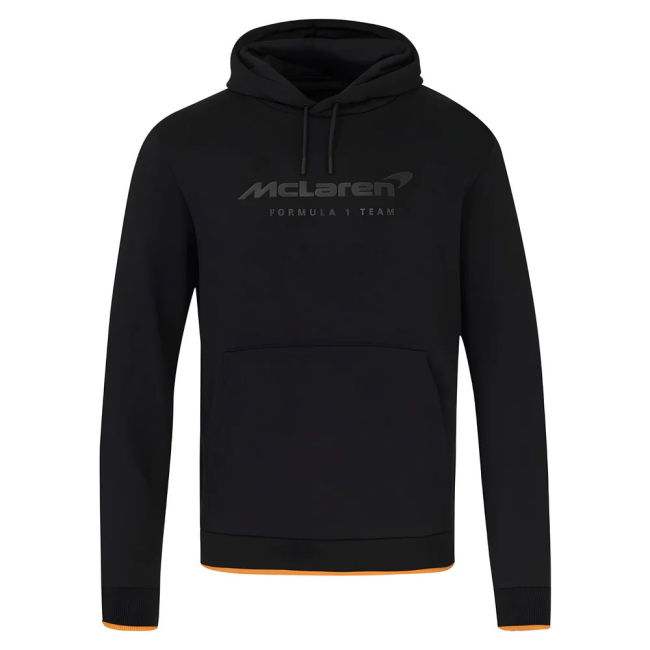 2025 McLaren F1 Core Essentials Hoodie - Black (Kids)