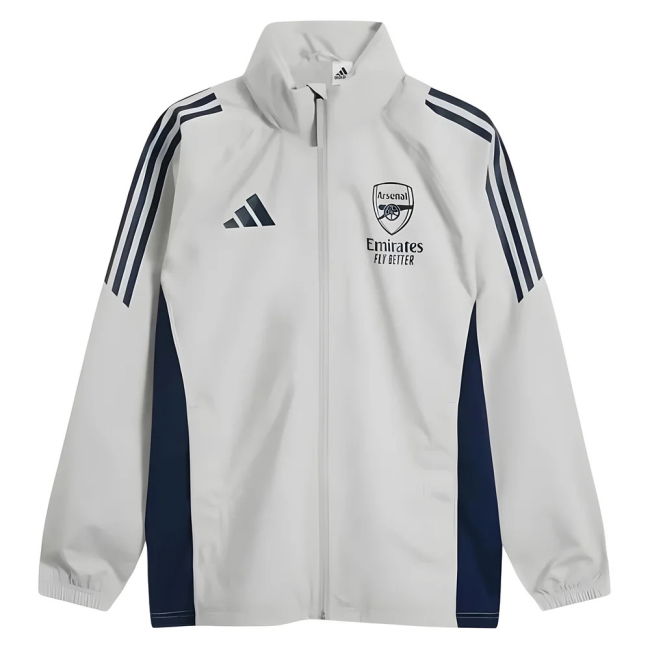 2025-2026 Arsenal Rain Jacket (Grey)