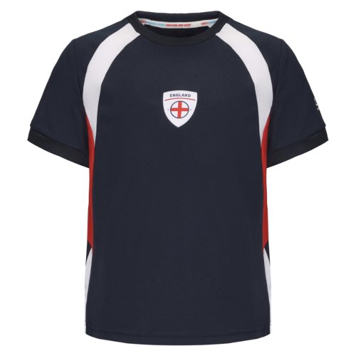2025 England WEC Poly T-Shirt (Navy) - Kids
