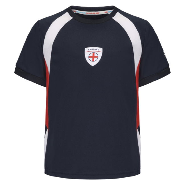2025 England WEC Poly T-Shirt (Navy) - Kids
