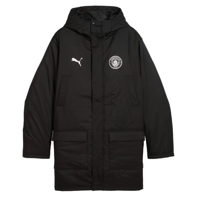 2025-2026 Man City Training Winter Coat (Black)