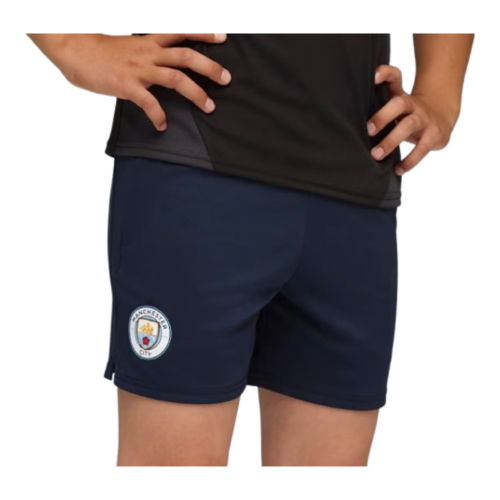 2025-2026 Man City Training Short w/pockets (Navy) - Kids