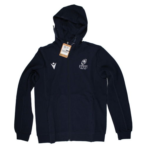 2024-2025 Cardiff Rugby Travel Full Zip Hoodie (Navy)