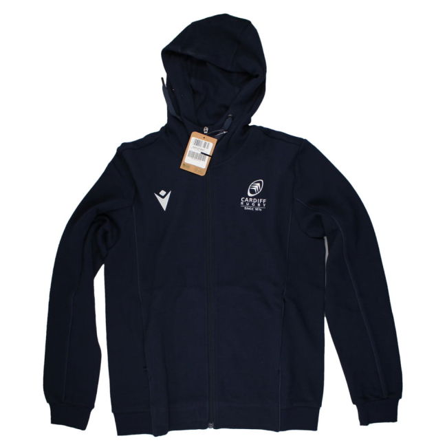 2024-2025 Cardiff Rugby Travel Full Zip Hoodie (Navy)