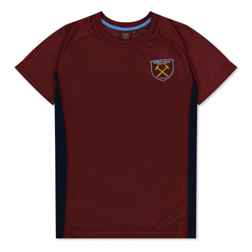 West Ham United Poly T-Shirt (Claret/Blue) - Kids