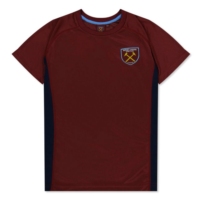 West Ham United Poly T-Shirt (Claret/Blue) - Kids