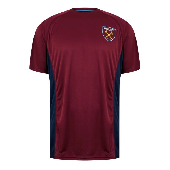 West Ham United Poly T-Shirt (Claret/Blue)