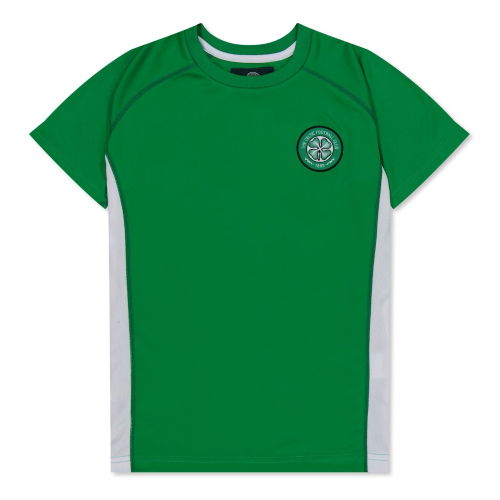 Celtic Poly T-shirt (Green/White) - Kids