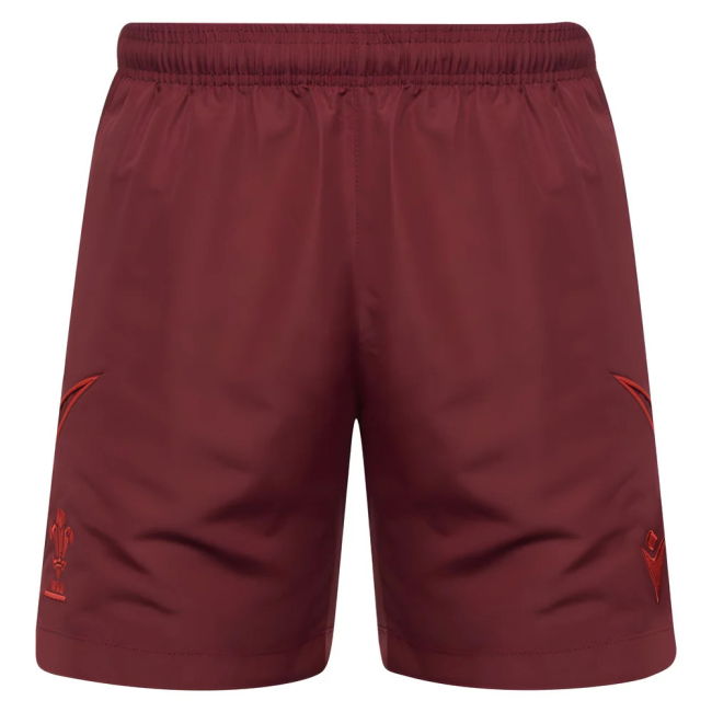 2025-2026 Wales Rugby Travel Bermuda Shorts (Deep Red)