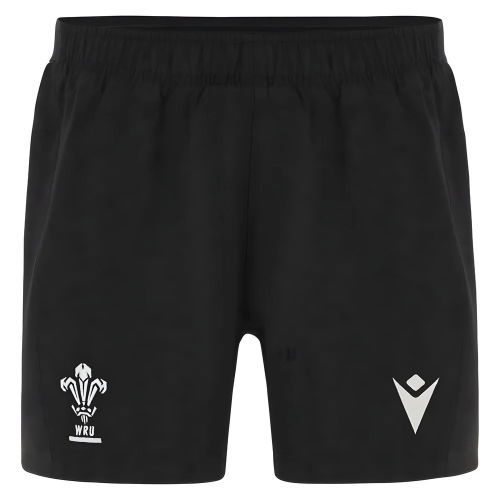 2025-2026 Wales Rugby Training Shorts (Black)