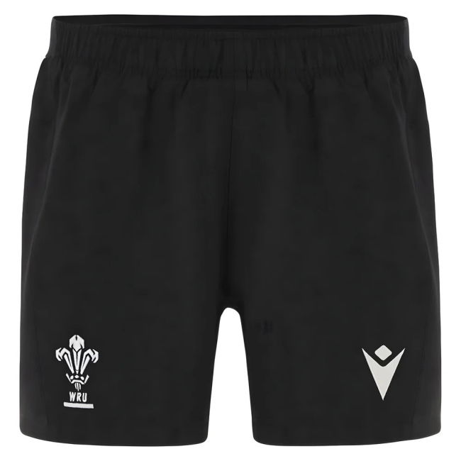 2025-2026 Wales Rugby Training Shorts (Black)