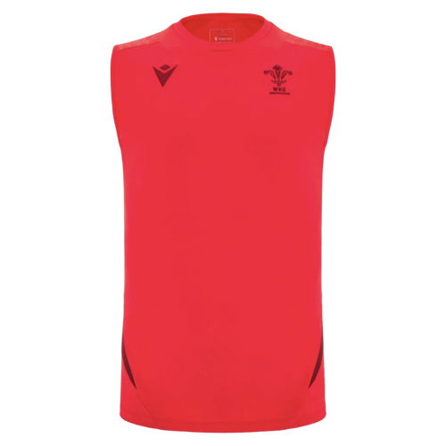 2025-2026 Wales Rugby Training Sleeveless Shirt (Red)