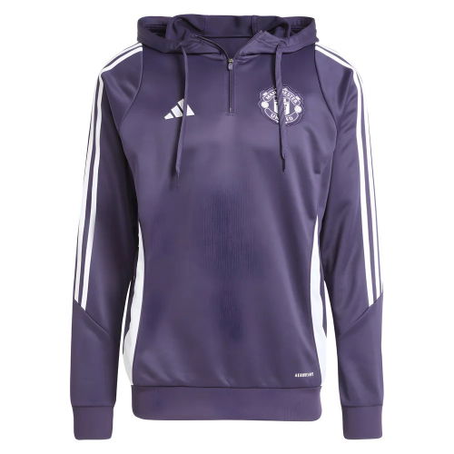2025-2026 Man Utd Training Hoody (Aurora Plum)