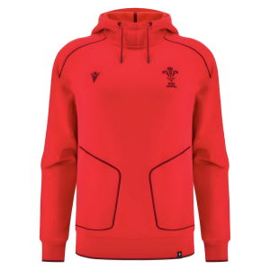 2025-2026 Wales WRU Ath Travel Player Hoody (Red)