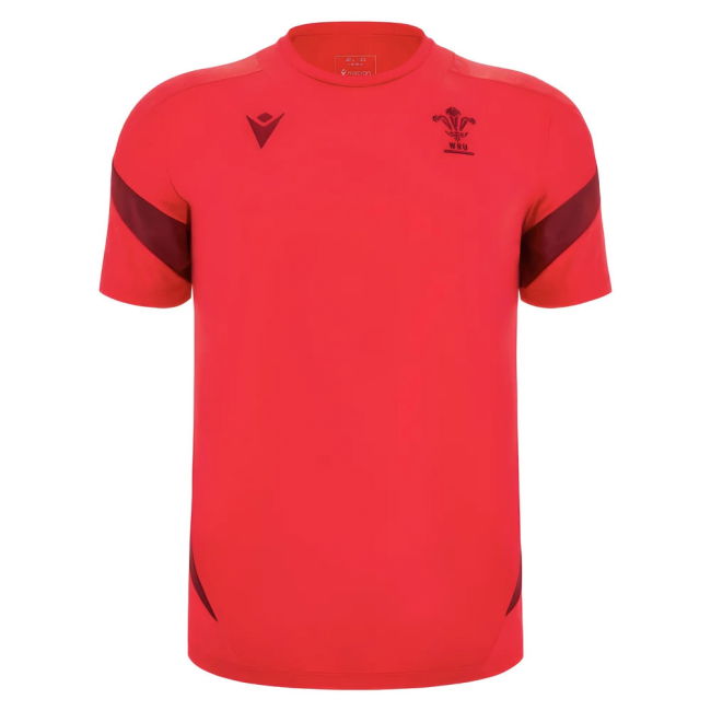 2025-2026 Wales WRU Player Training Shirt (Red) - Kids