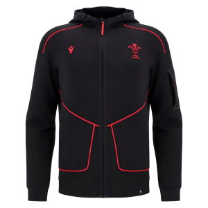 2025-2026 Wales WRU Ath Travel Tech Hoody (Black)