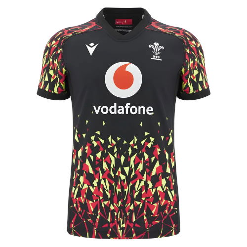 2025-2026 Wales WRU Rugby Training Jersey (Black)  2025-2026 Wales WRU Rugby Training Jersey (Black)