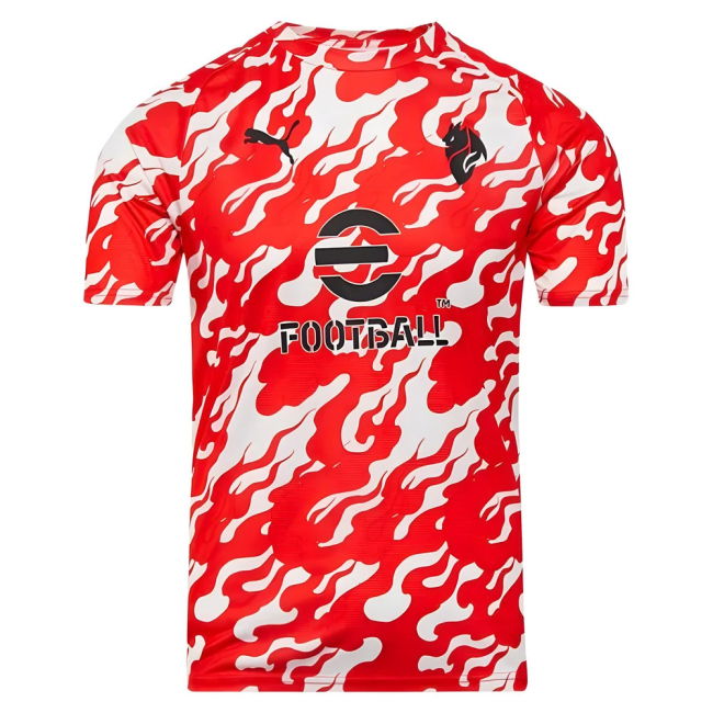 2025-2026 AC Milan Warm Up Jersey (White)