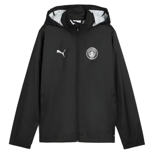 2025-2026 Man City Training All-Weather Jacket (Black) - Kids  2025-2026 Man City Training All-Weather Jacket (Black) - Kids