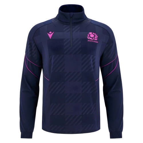 2025-2026 Scotland Rugby Travel Full Zip 3D Hoody (Navy)