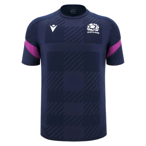 2025-2026 Scotland Rugby Training Poly Shirt (Navy) - Kids