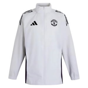 2025-2026 Man Utd Allweather Jacket (White)