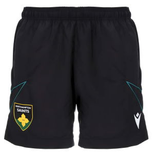2025-2026 Northampton Saints Training Bermuda Shorts (Black)