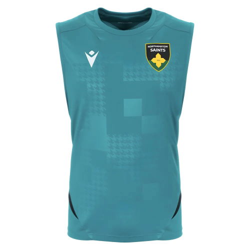 2025-2026 Northampton Saints Training Sleeveless Shirt (Green)