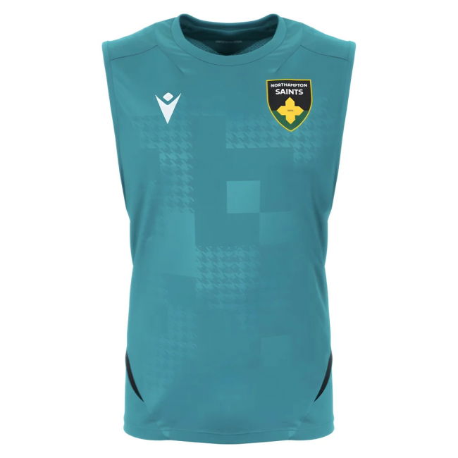 2025-2026 Northampton Saints Training Sleeveless Shirt (Green)