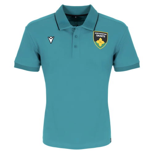 2025-2026 Northampton Saints Cotton Polo Shirt (Green)