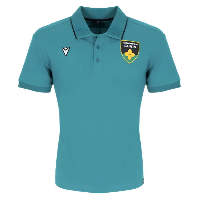 2025-2026 Northampton Saints Cotton Polo Shirt (Green)