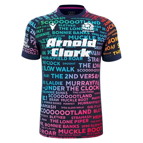 2025-2026 Scotland Rugby Training Jersey (Rainbow) - Kids