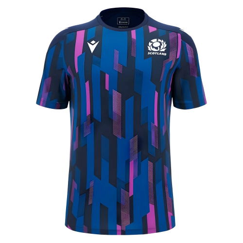 2025-2026 Scotland Rugby Warm Up Shirt (Navy) - Kids