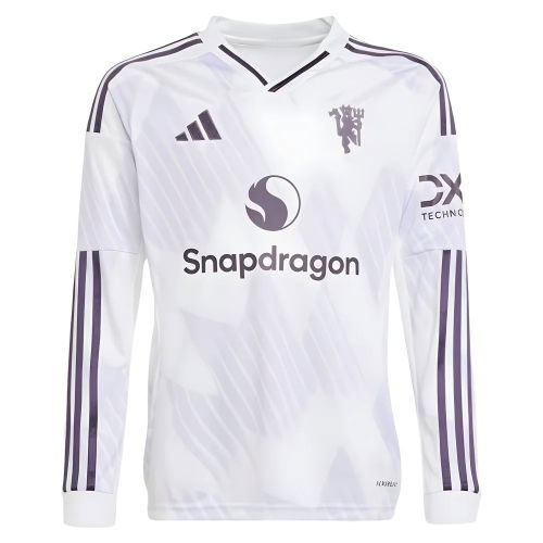 2025-2026 Man Utd Long Sleeve Away Shirt (Kids)