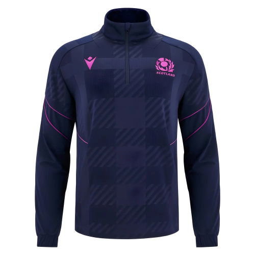 2025-2026 Scotland Rugby Travel Full Zip Hoody (Navy) - Kids