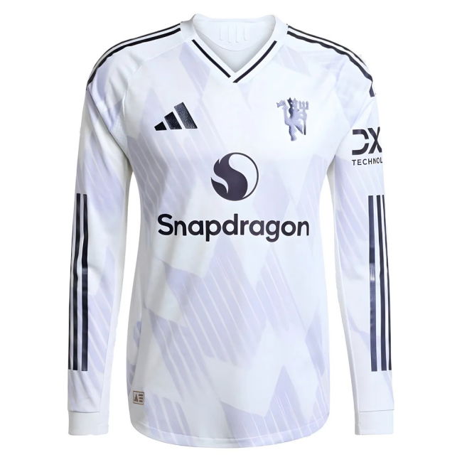 2025-2026 Man Utd Authentic Long Sleeve Away Shirt