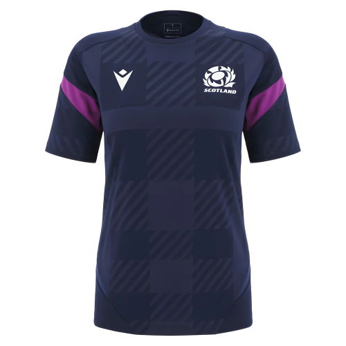 2025-2026 Scotland Rugby Training Shirt (Navy) - Womens