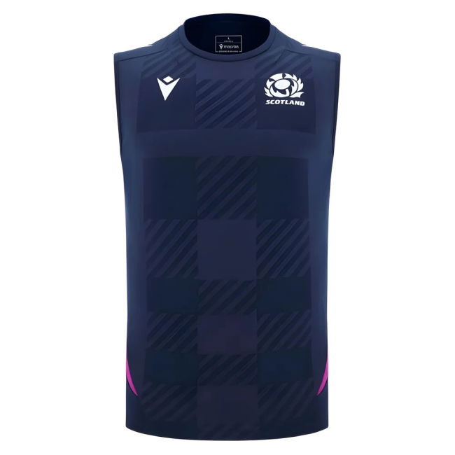 2025-2026 Scotland Poly Sleeveless Training Shirt (Navy)