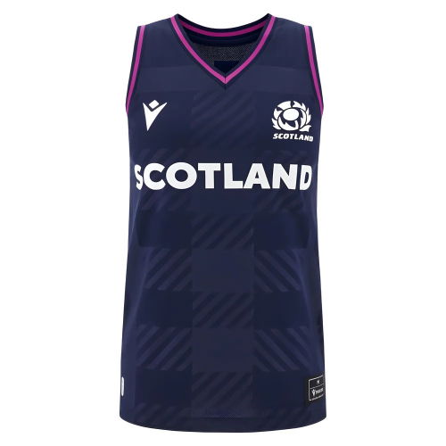 2025-2026 Scotland Rugby Training Singlet (Navy) - Womens