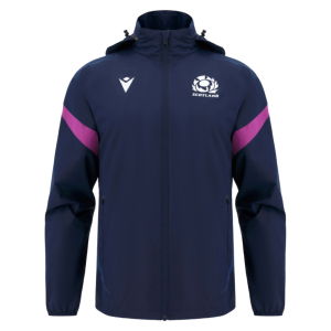 2025-2026 Scotland Rugby Rain Jacket (Navy) - Kids