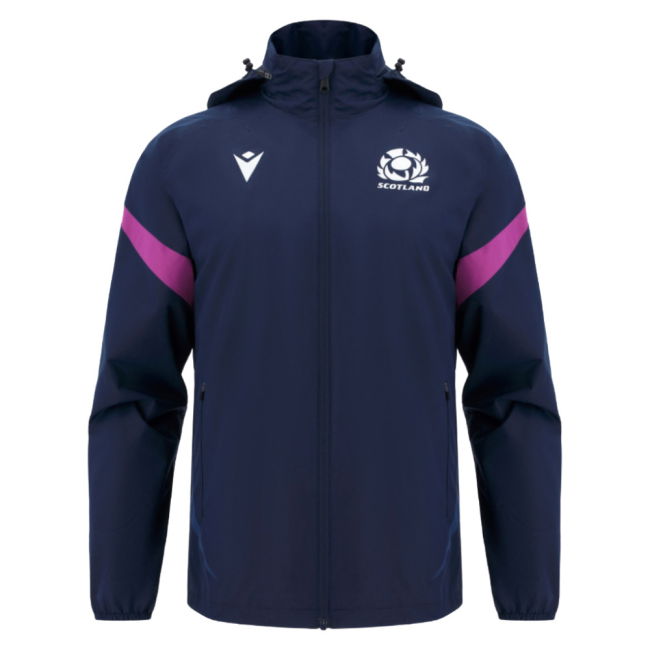 2025-2026 Scotland Rugby Rain Jacket (Navy) - Kids