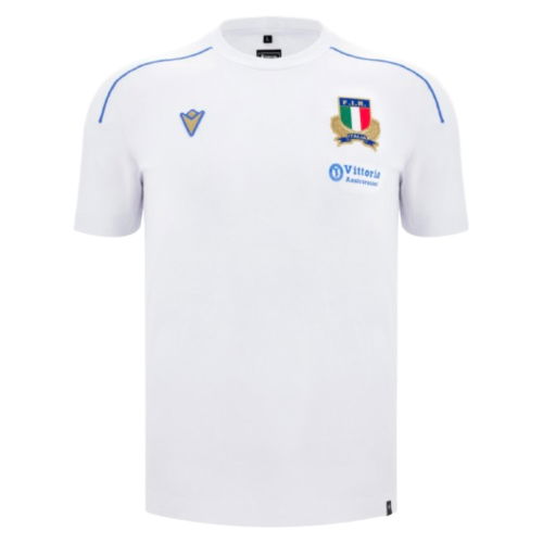 2025-2026 Italy FIR Rugby Ath Cotton Shirt (White)