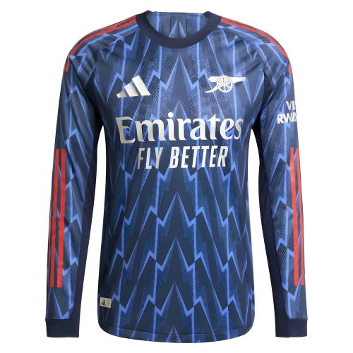 2025-2026 Arsenal Authentic Long Sleeve Away Shirt