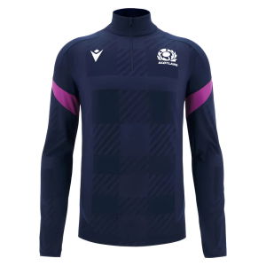 2025-2026 Scotland Rugby 1/4 Zip Training Top (Navy)