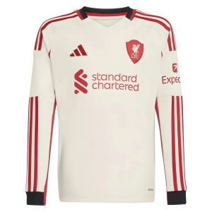 2025-2026 Liverpool Away Long Sleeve Shirt (Kids) (Rio 73)
